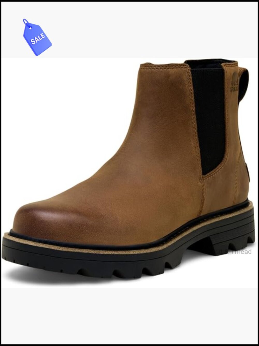 Waterproof Chelsea Boots Leather Slip-On Women's Calf High